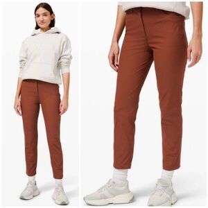 Lululemon City Sleek 5 Pocket 7/8 Pant in Dark Terracotta